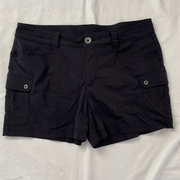 EDDIE BAUER Travex Departure Black Shorts 3.5" Inseam Sz 10 - Picture 1 of 8